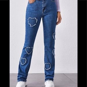 Heart Flared Jeans